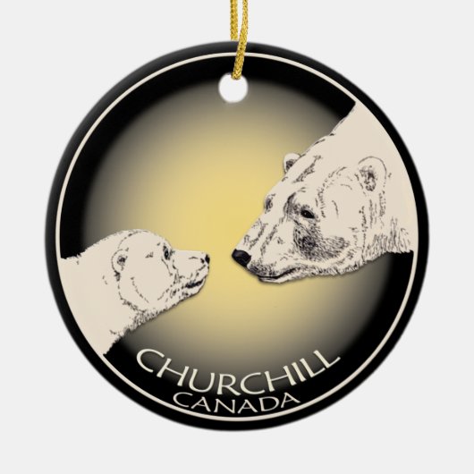 Churchill Ornament Personalized Polar Beer Souveni (Voorkant)