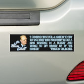 Churchill over belastingen bumpersticker (Op auto)
