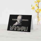 Churchill over conservatieven en liberalen kaart (Gele Bloem)