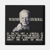 Churchill over conservatieven en liberalen magneet (Voorkant)