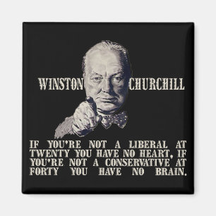 Churchill over conservatieven en liberalen magneet