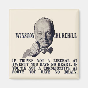 Churchill over conservatieven en liberalen magneet