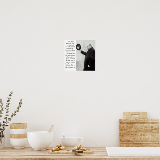 Churchill-Poster Poster (Keuken)