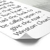 Churchill-Poster Poster (Hoek)