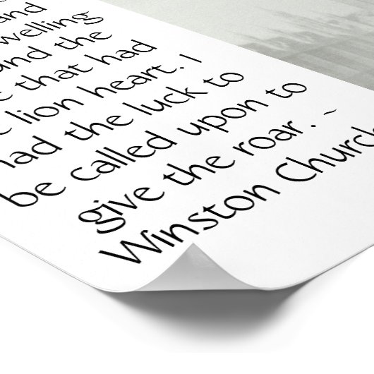 Churchill-Poster Poster (Hoek)