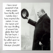 Churchill-Poster Poster (Voorkant)