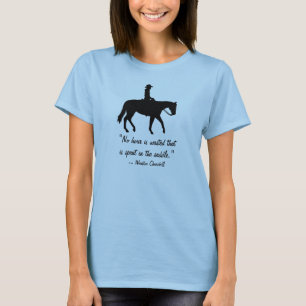 Churchill Quote Paardrijden Shirt