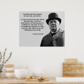 Churchill Quote Poster (Keuken)