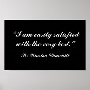 Churchill Quote Poster