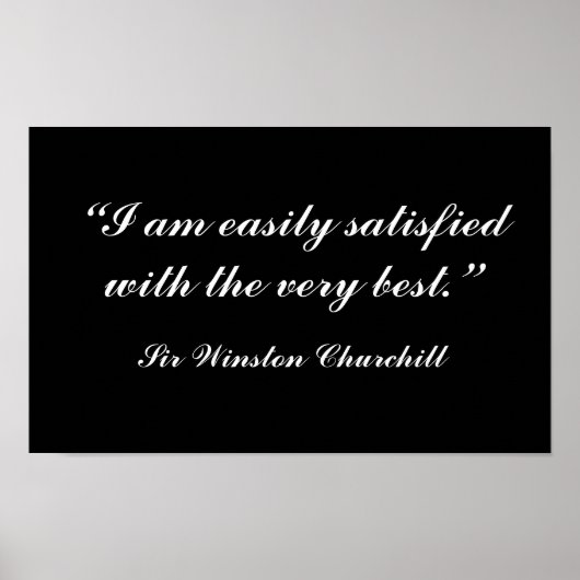 Churchill Quote Poster (Voorkant)