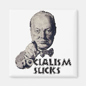 Churchill Quote: Socialisme is klote! Magneet (Voorkant)