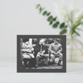 Churchill, Roosavelt & Stalin - At Yalta Briefkaart (Staand voorkant)