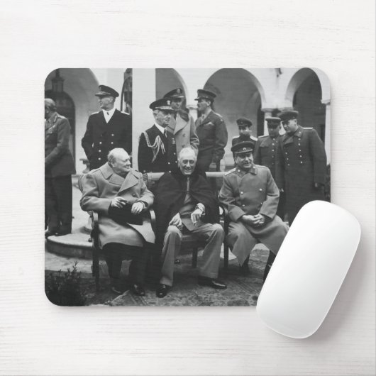 Churchill, Roosevelt en Stalin Muismat (Met muis)