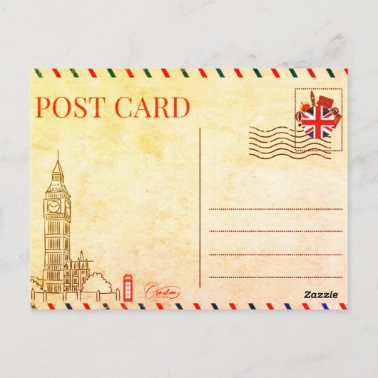 Churchill´s Corner Briefkaart (Achterkant)