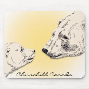 Churchill Souvenir Mousepad Polar Beer Art Gifts Muismat