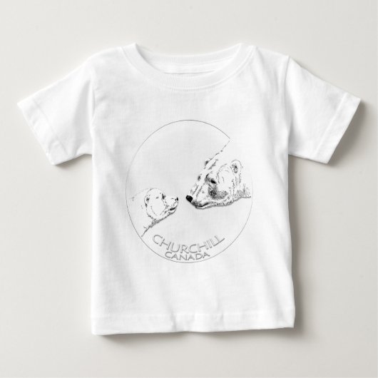 Churchill Souvenir Polar Beer Baby T-shirt (Voorkant)