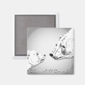 Churchill Souvenirs Polar Beer Art Magnets & Gifts Magneet (Voorkant / Achterkant)