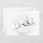 Churchill Souvenirs Polar Beer Art Shirten & Gifts Briefkaart (Voorkant / Achterkant)