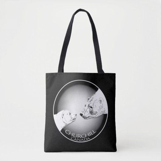 Churchill Souvenirs Polar Beer Art Shirten & Gifts Tote Bag (Voorkant)