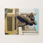 Churchill-standbeeld Toronto. Legpuzzel (Horizontaal)