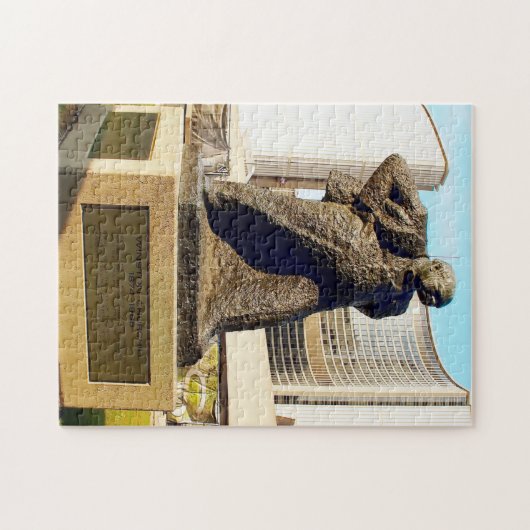 Churchill Statue Toronto. Legpuzzel (Horizontaal)