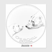 Churchill Sticker Churchill Polar Beer Art Decals (Vel)