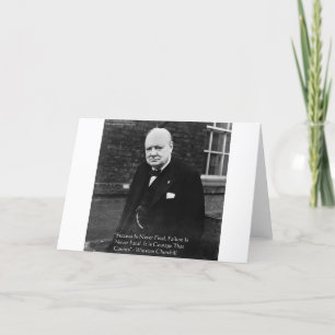 Churchill "Succes is Nooit Definitief" Wenskaart Kaart