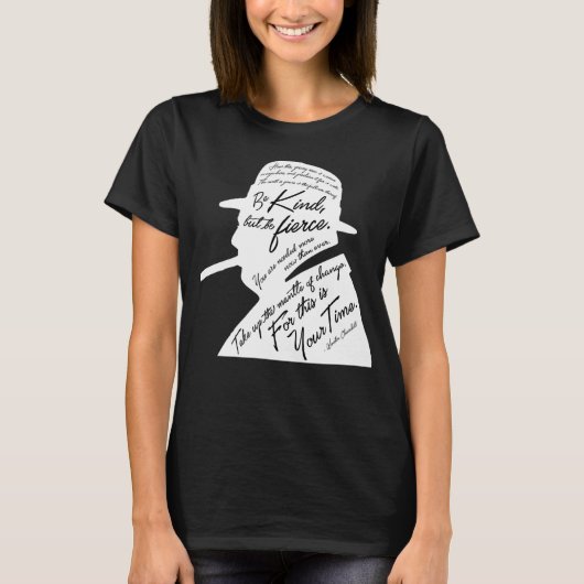 Churchill Women's Basic Dark T-Shirt (Voorkant)