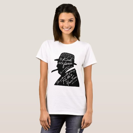 Churchill Women's Basic T-Shirt (Voorkant volledig)