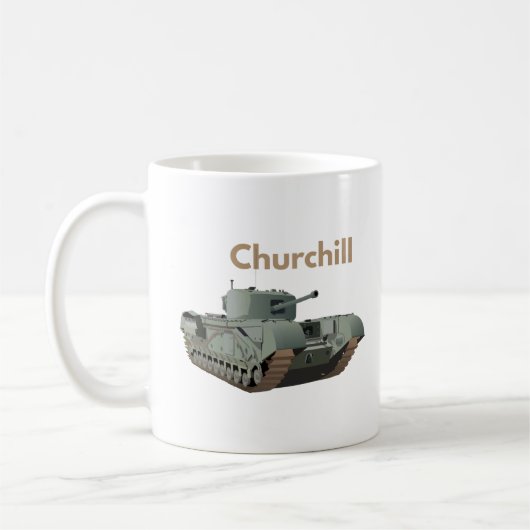 Churchill WW2 British Tank Koffiemok (Links)