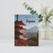 Chureito-pagode in Yamanashi, Japan Briefkaart (Staand voorkant)