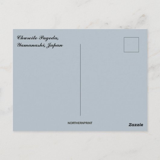 Chureito-pagode in Yamanashi, Japan Briefkaart (Achterkant)