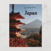 Chureito-pagode in Yamanashi, Japan Briefkaart (Voorkant)