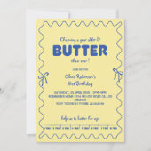 Churning a Year Older Butter Birthday  Kaart (Voorkant)