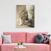 Churning Butter, 1866-68 Canvas Afdruk (Insitu (Woonkamer))
