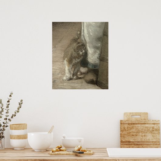 Churning Butter, 1866-68 Poster (Keuken)