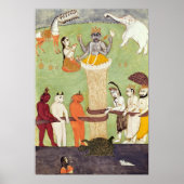 Churning of the Zee of Milk, 15e tot 17e eeuw Poster (Voorkant)