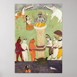 Churning of the Zee of Milk, 15e tot 17e eeuw Poster