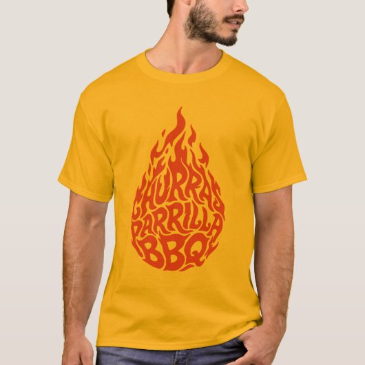 Churras Parrilla BBQ T-shirt (Voorkant)