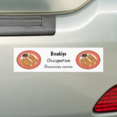 Churro cartoonillustratie bumpersticker (Op auto)