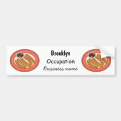 Churro cartoonillustratie bumpersticker (Voorkant)