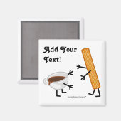 Churro & Chocolade - Magneet (Voorkant / Achterkant)