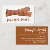 Churro Fried Dough Pastry Chef Bakery Spain Visitekaartje (Voorkant / Achterkant)