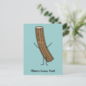 Churro houdt van je! briefkaart (Staand voorkant)