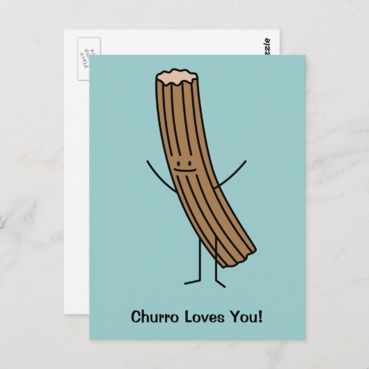 Churro houdt van je! briefkaart (Voorkant / Achterkant)