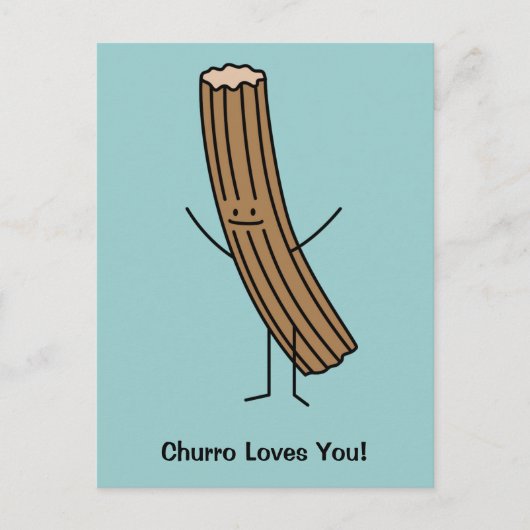 Churro houdt van je! briefkaart (Voorkant)