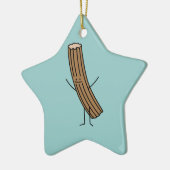 Churro houdt van je! keramisch ornament (Links)
