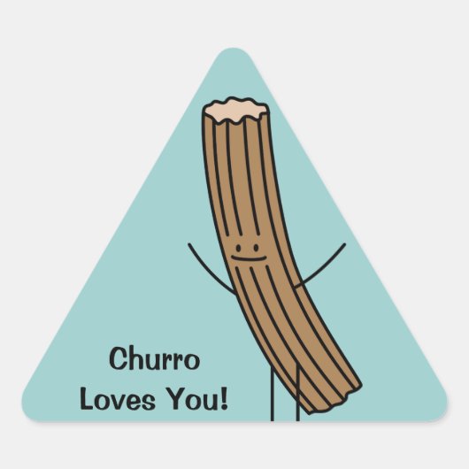 Churro houdt van je! sticker (Voorkant)