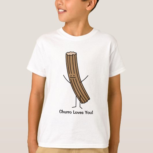 Churro houdt van je! t-shirt (Voorkant)