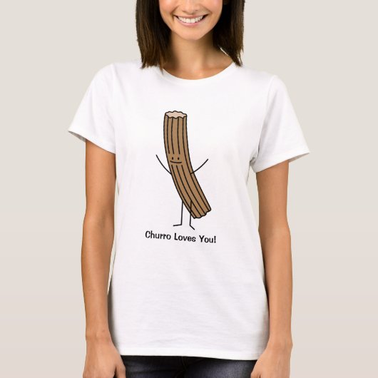 Churro houdt van je! t-shirt (Voorkant)